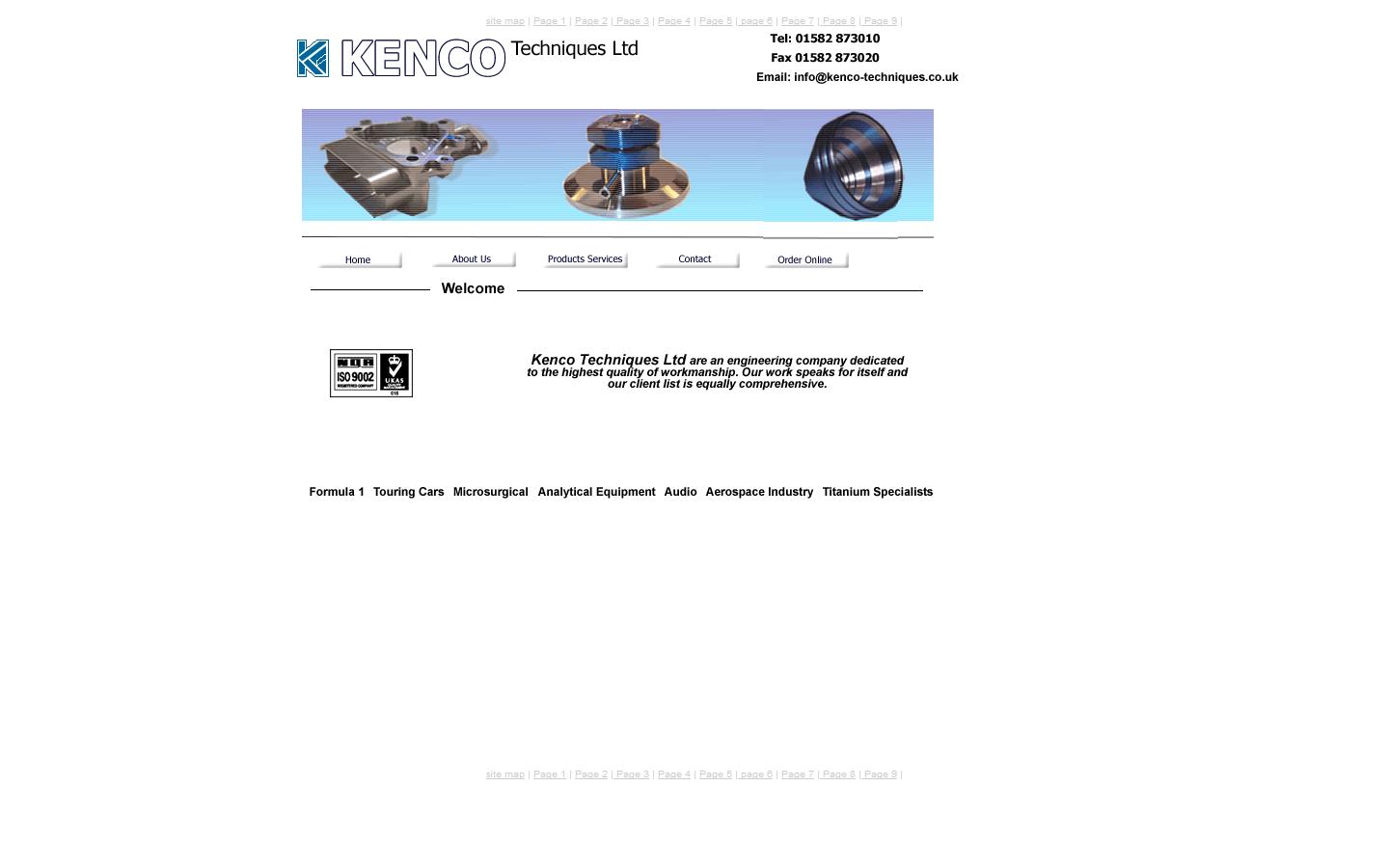 Kenco Techniques Ltd Website