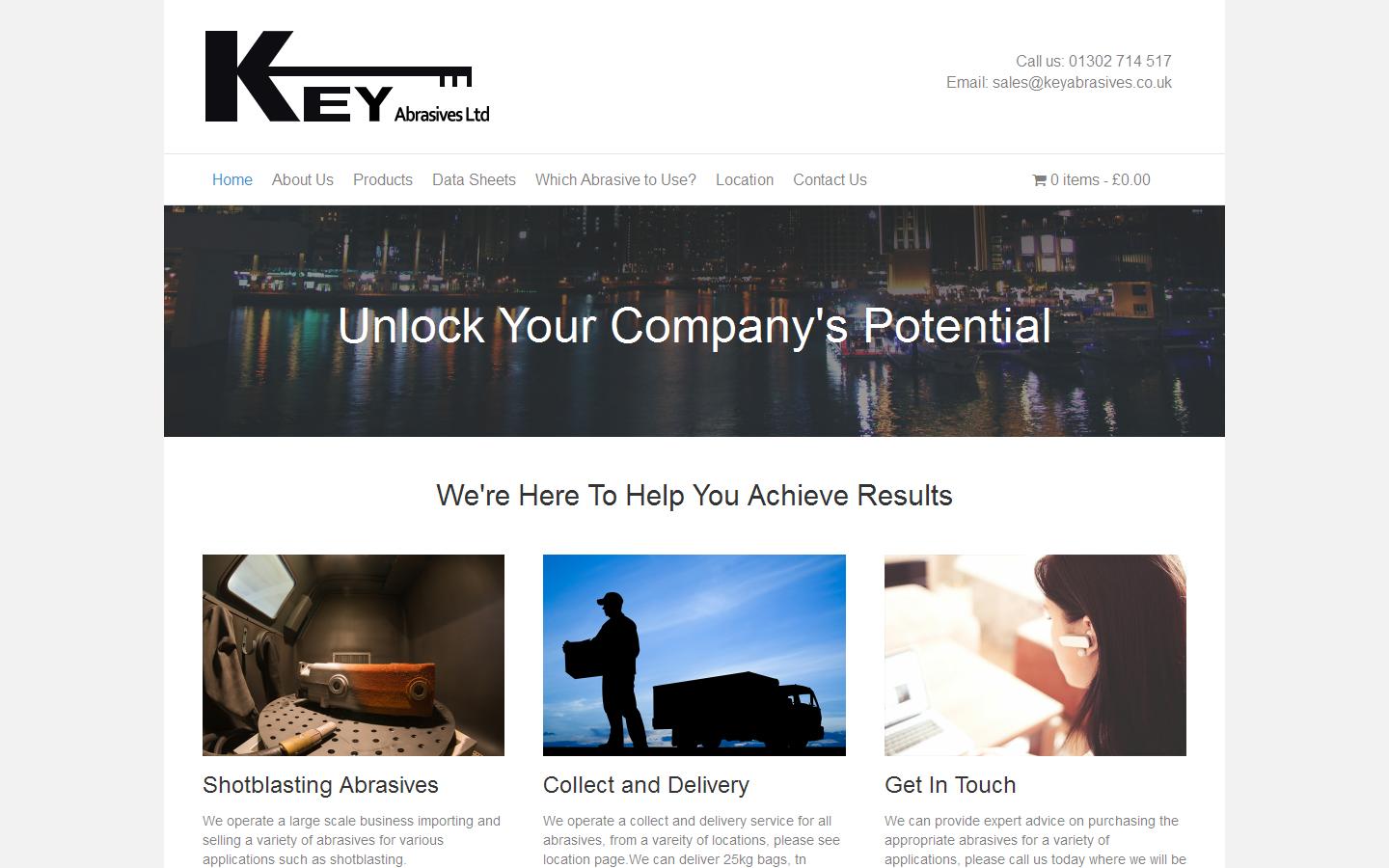 KeyAbrasives Ltd Website