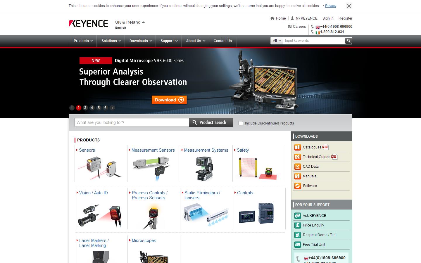 Keyence (UK) Ltd Website