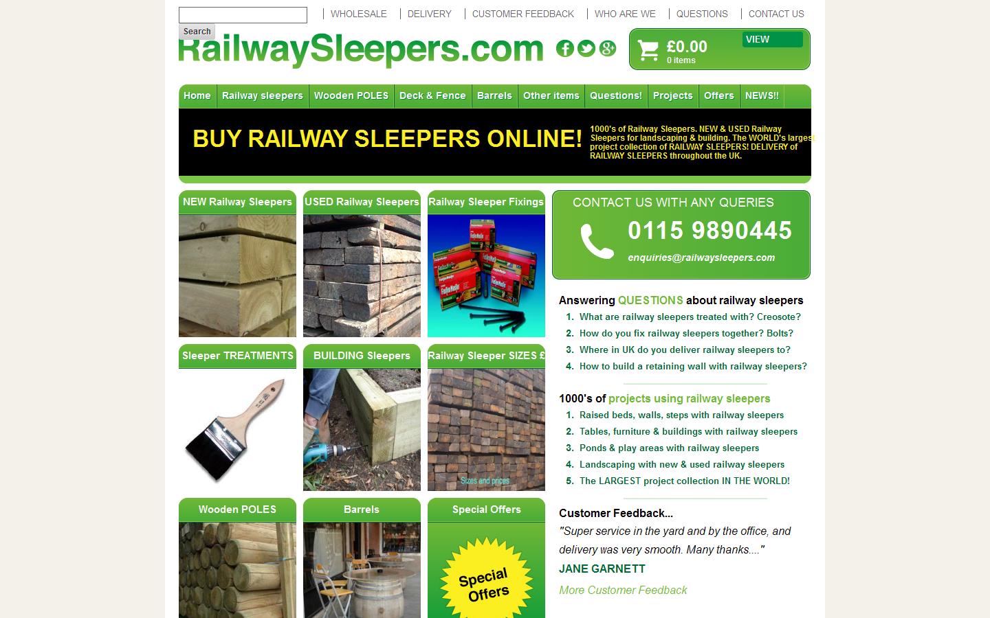 Kilgraney Railway Sleepers Website