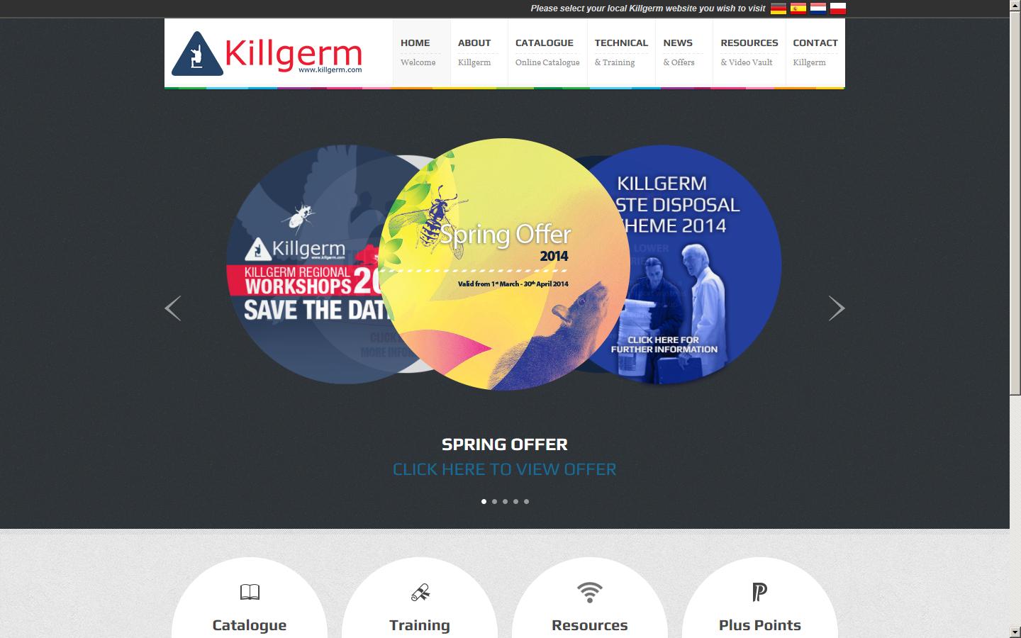 Killgerm Chemicals Ltd Website