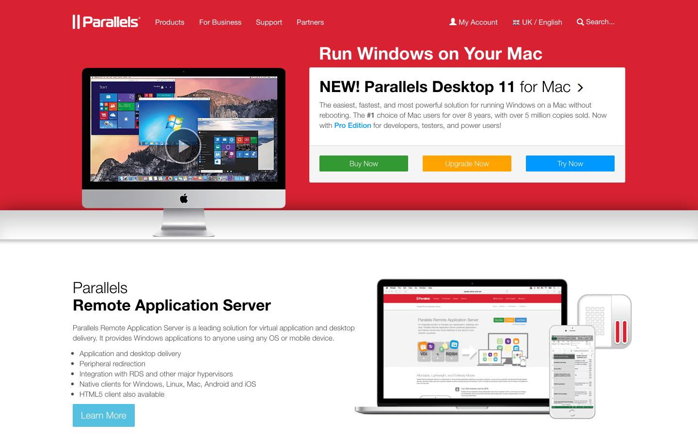 Parallels Website