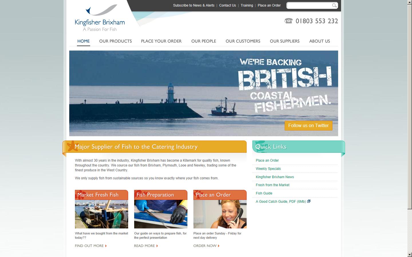 Kingfisher Brixham Website