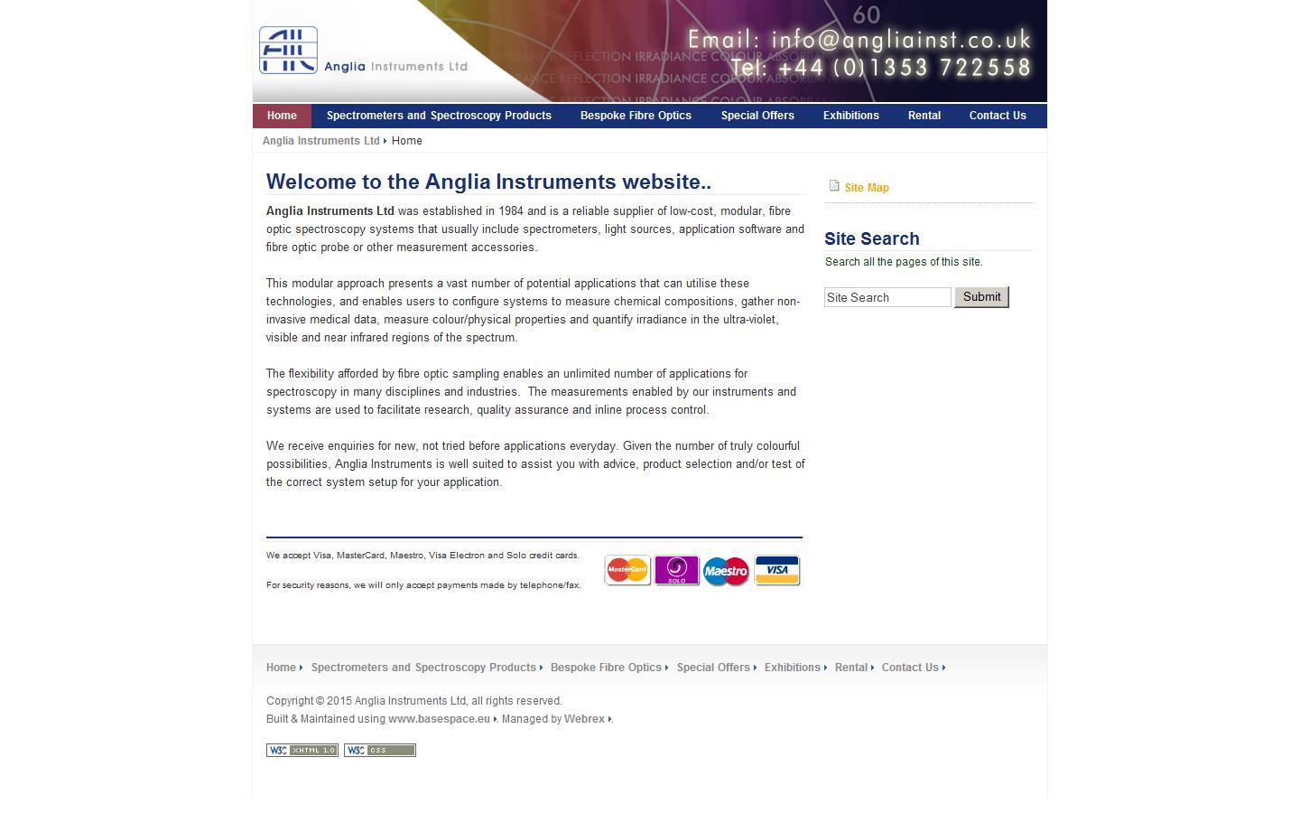 Anglia Instruments Website