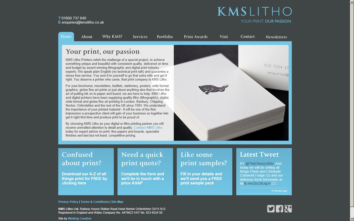 KMS Litho Ltd Website