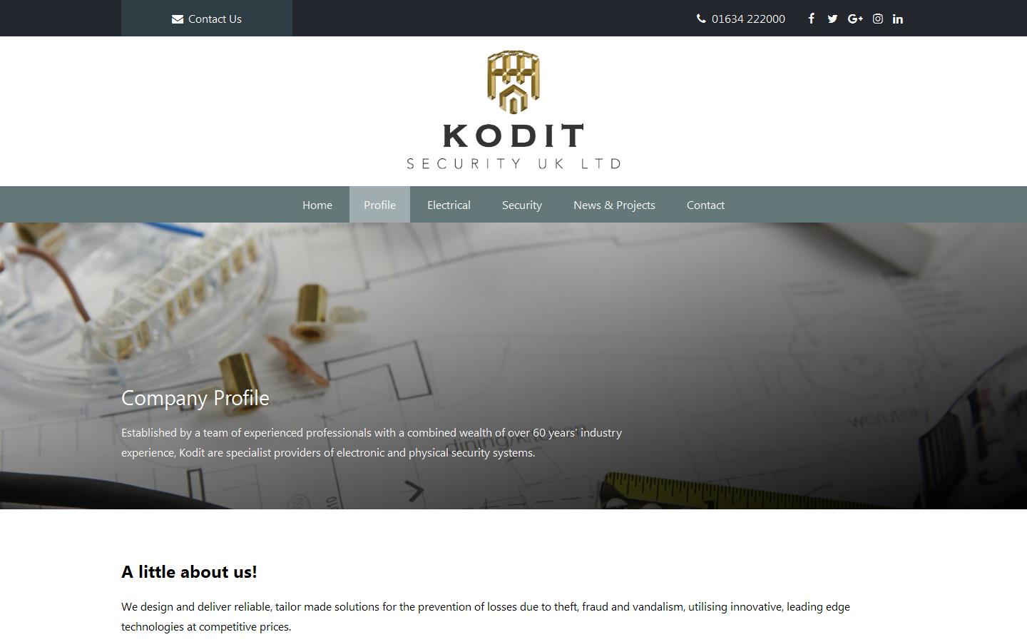 Kodit Security(UK) Ltd Website