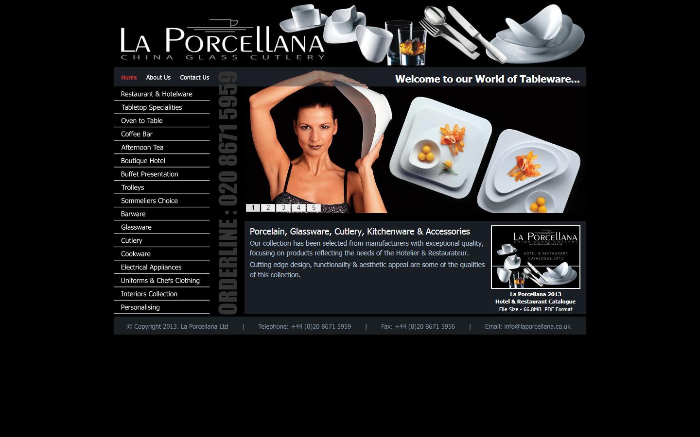 La Porcellana Tableware International Website