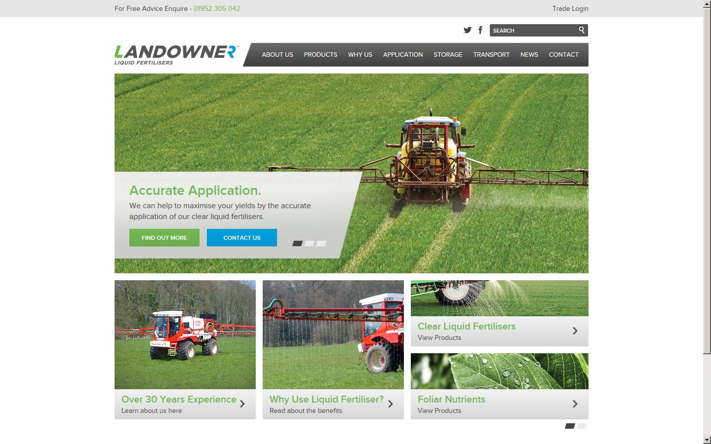 Landowner Liquid Fertilisers Ltd Website