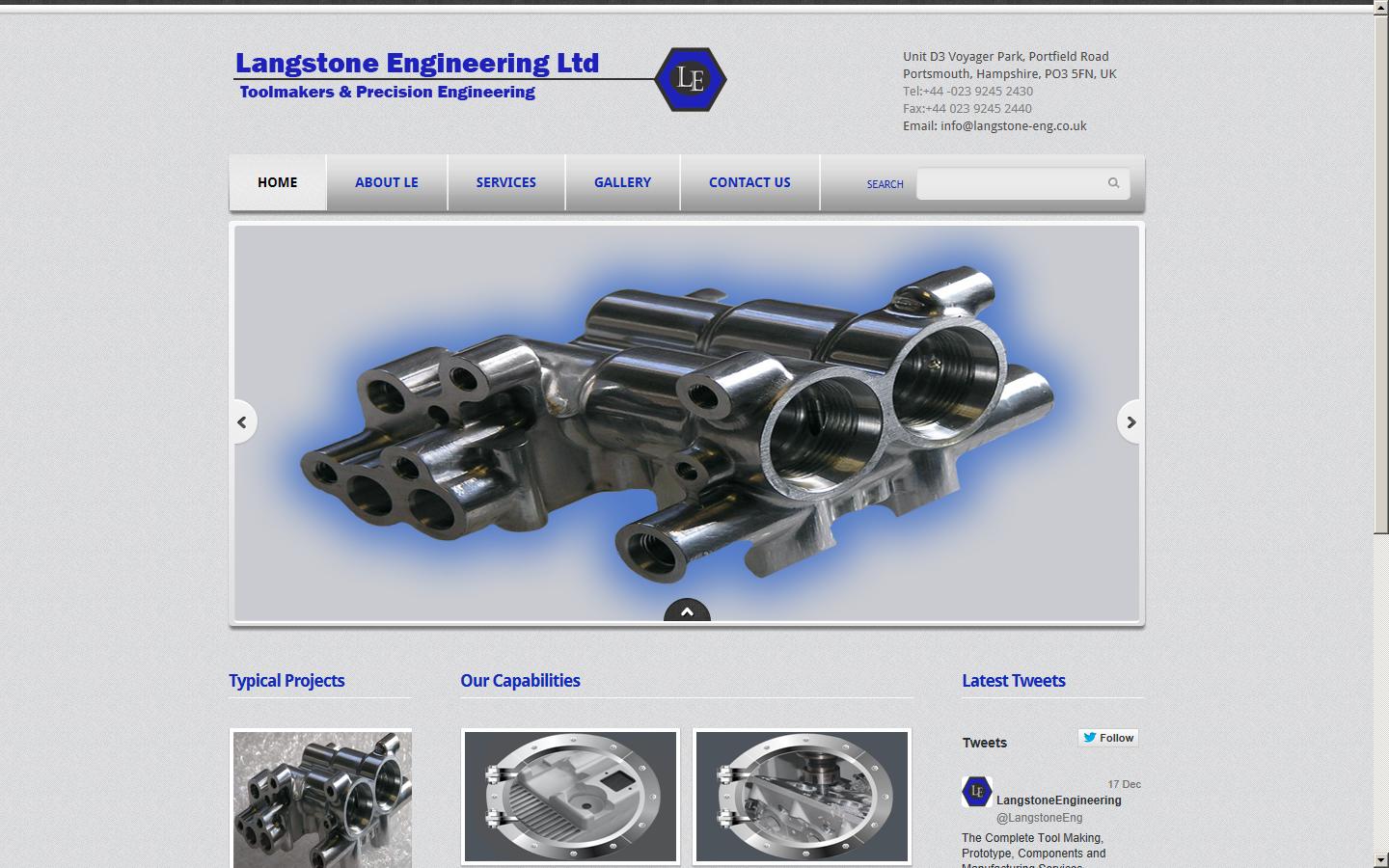 Langstone Engineering Ltd Website