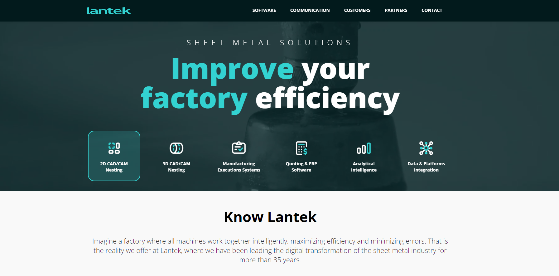 Lantek Systems Ltd Website