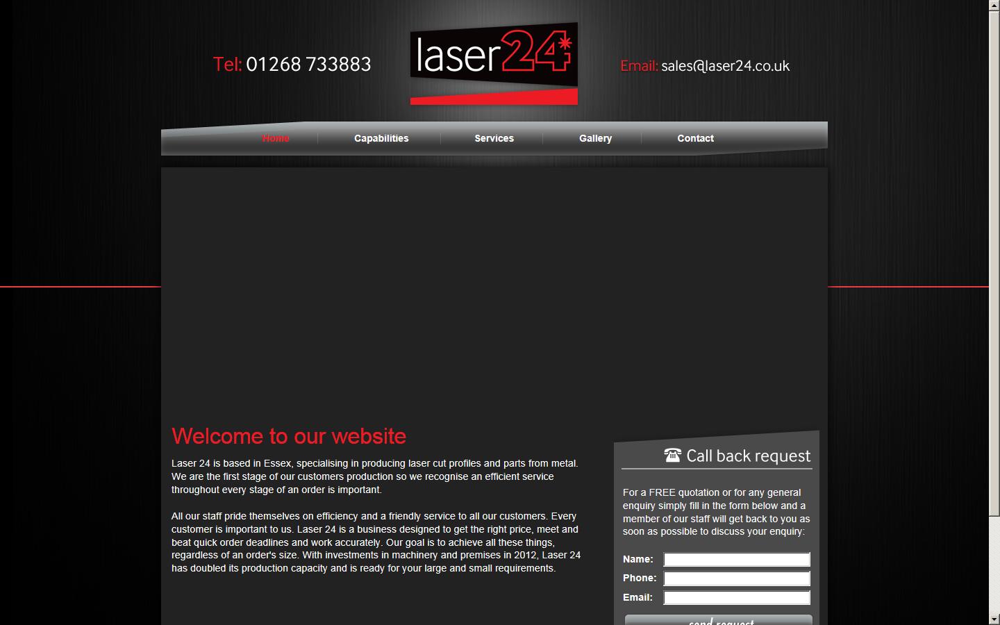 Laser 24 Ltd Website