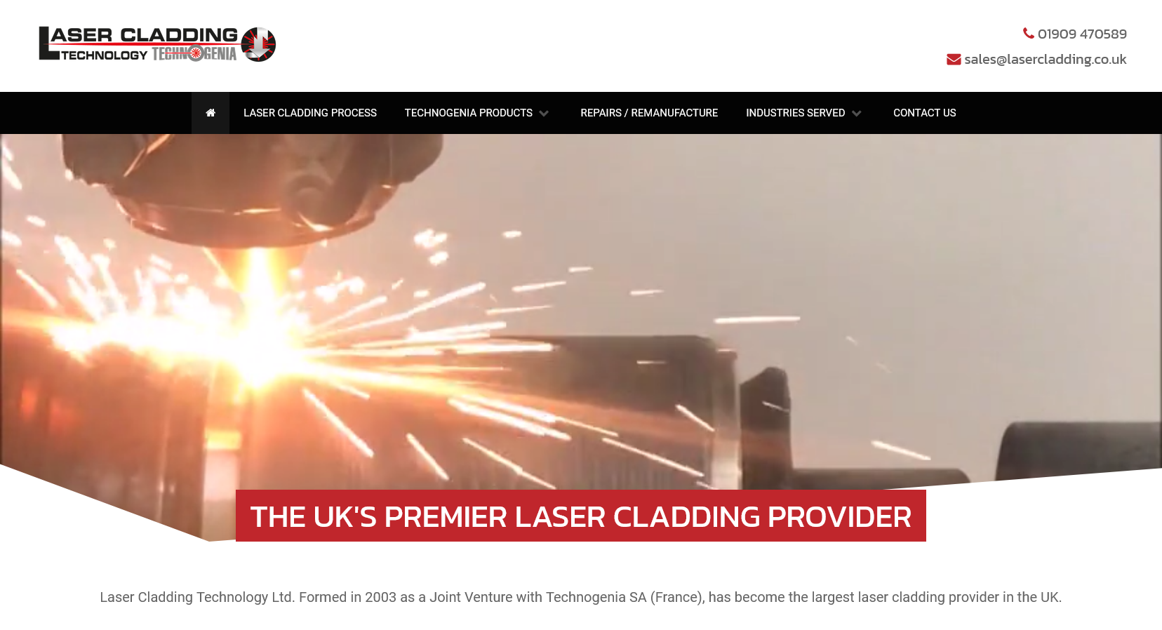 Laser Cladding Technology Ltd  Website