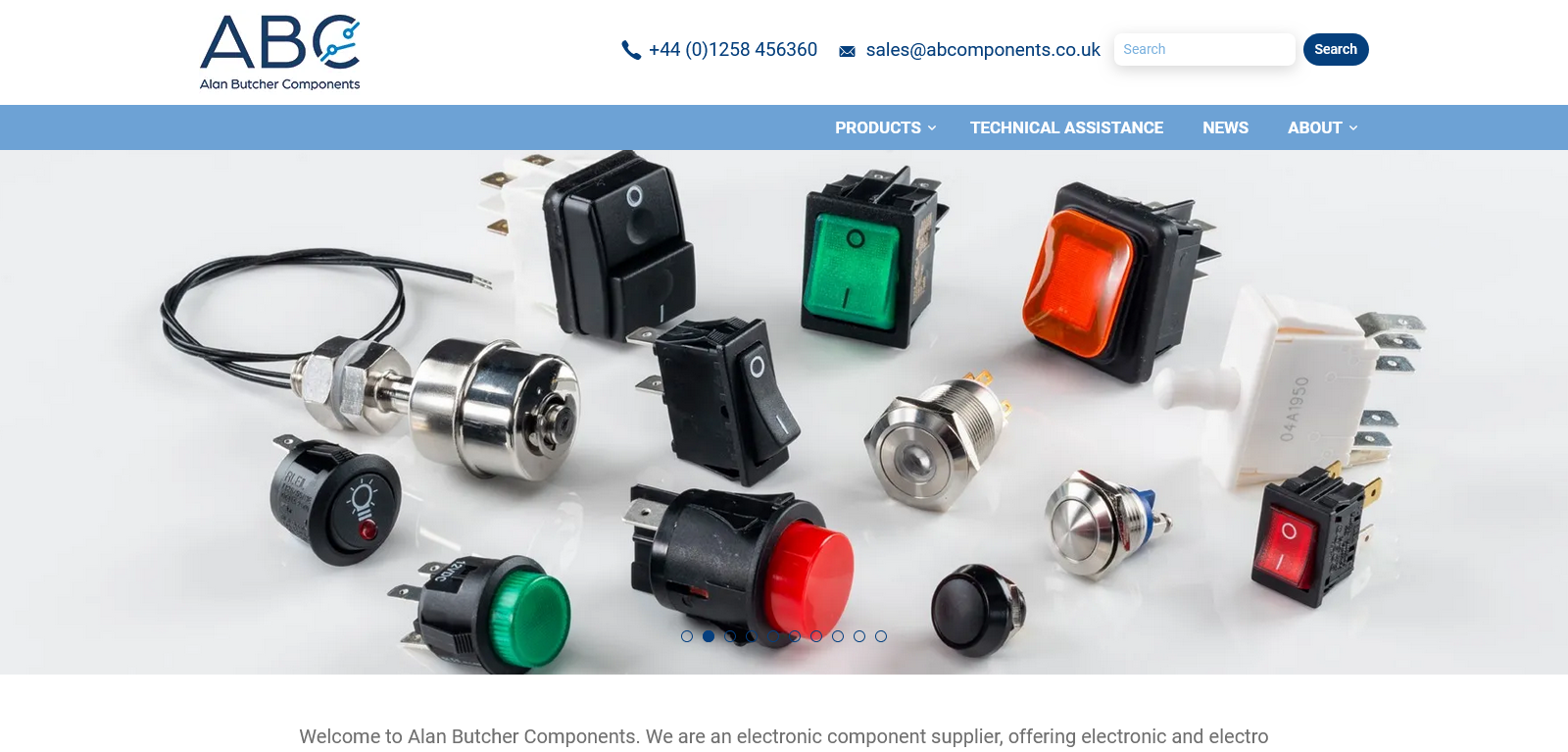 Alan Butcher Components Ltd Website