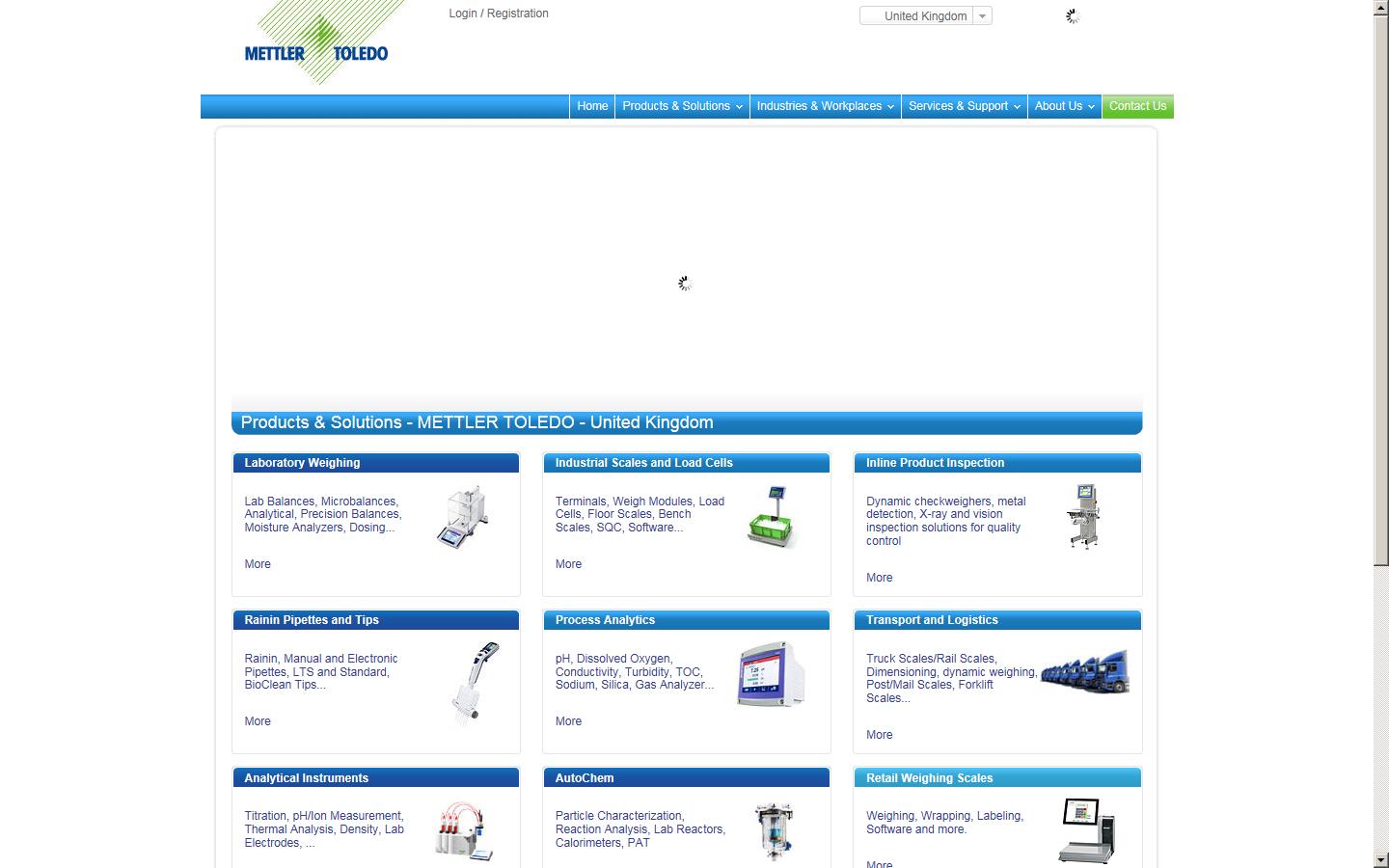 Mettler Toledo Website