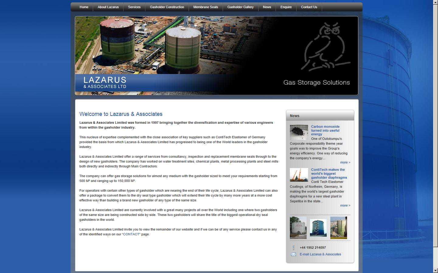 Lazarus & Associates Ltd Website