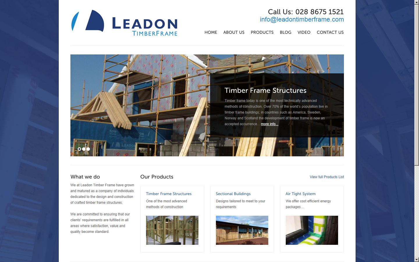 Leadon Timberframe Ltd Website