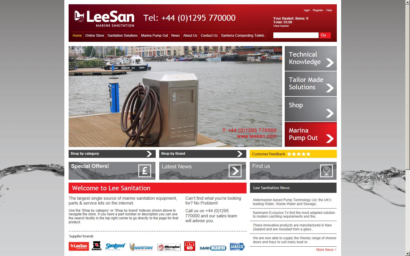 Lee Sanitation Limited   Website