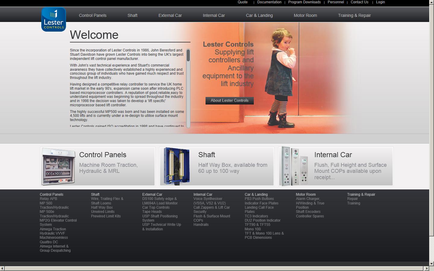 Lester Control Systems Ltd Website