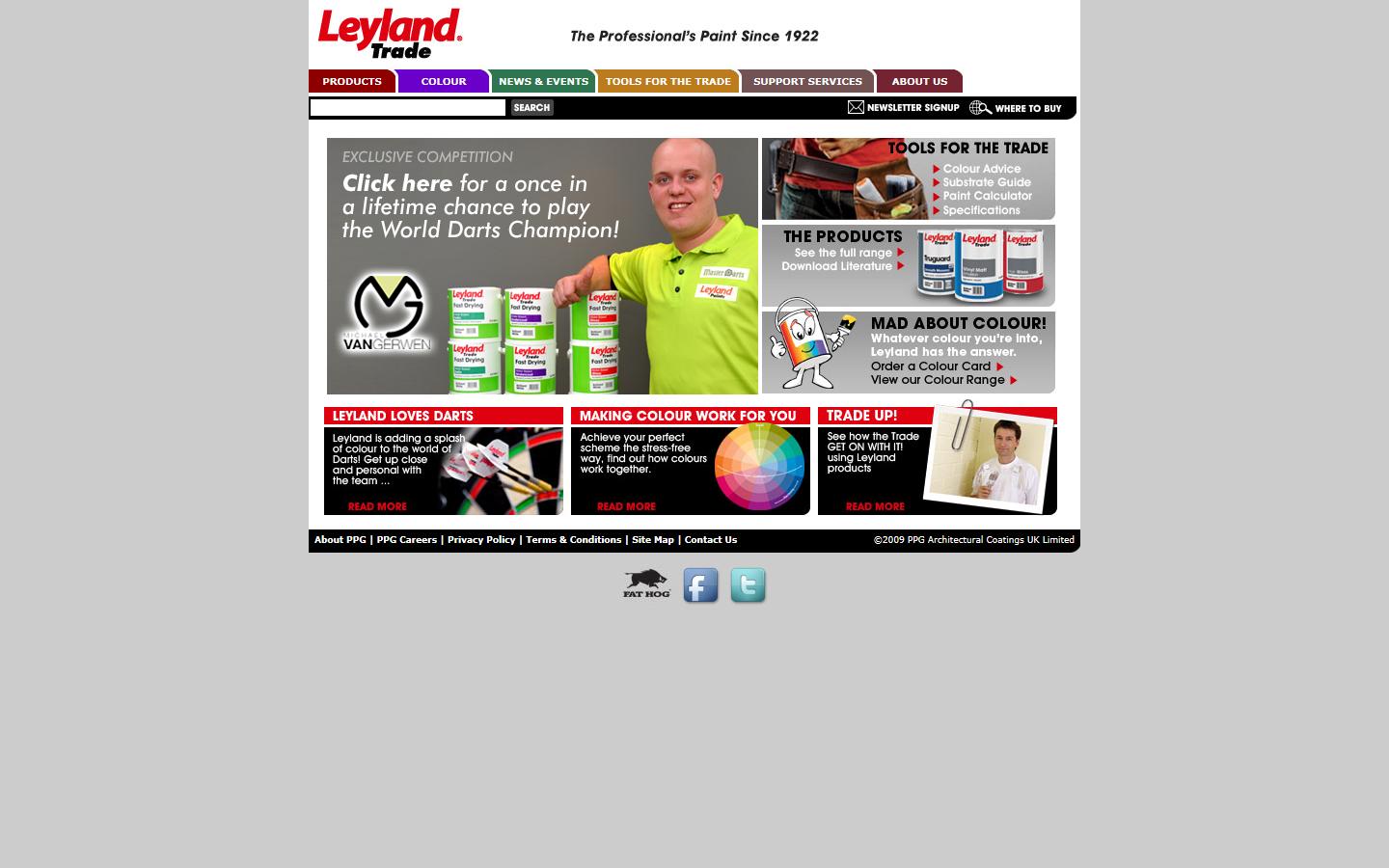 Leyland Trade Paint - Batley Website