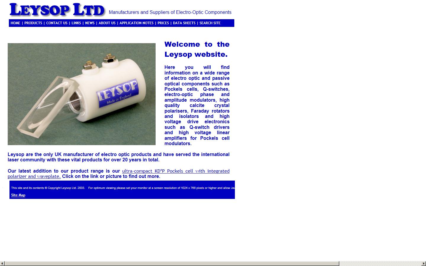 Leysop Ltd Website