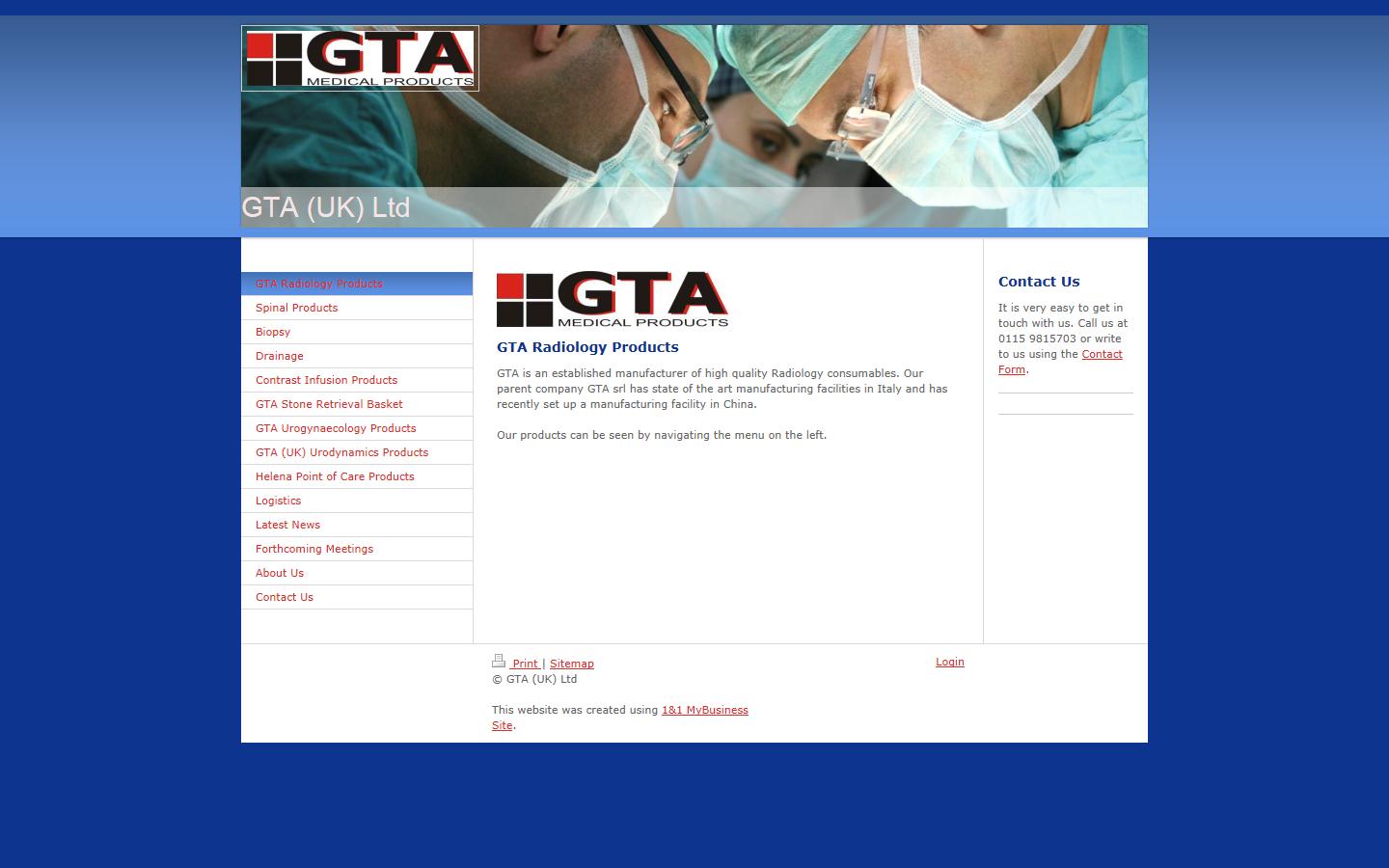 GTA (UK) Ltd Website