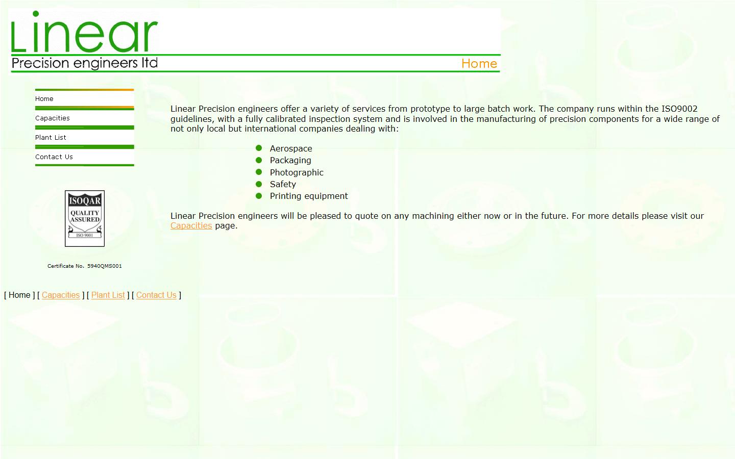 Linear Precision Engineers Website