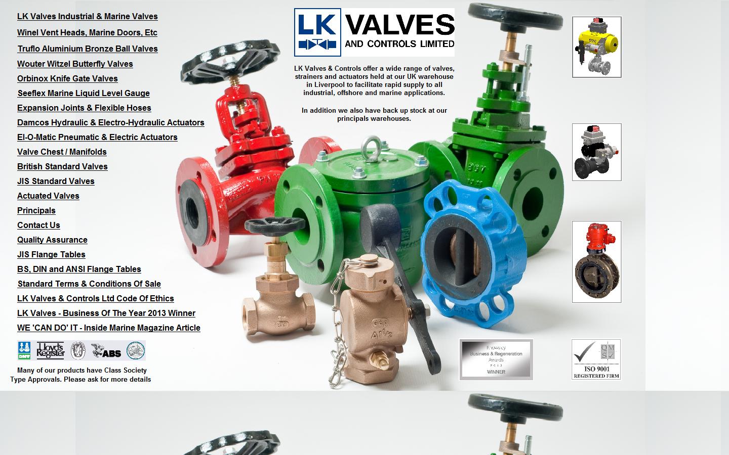 LK Valves & Controls Limited Website