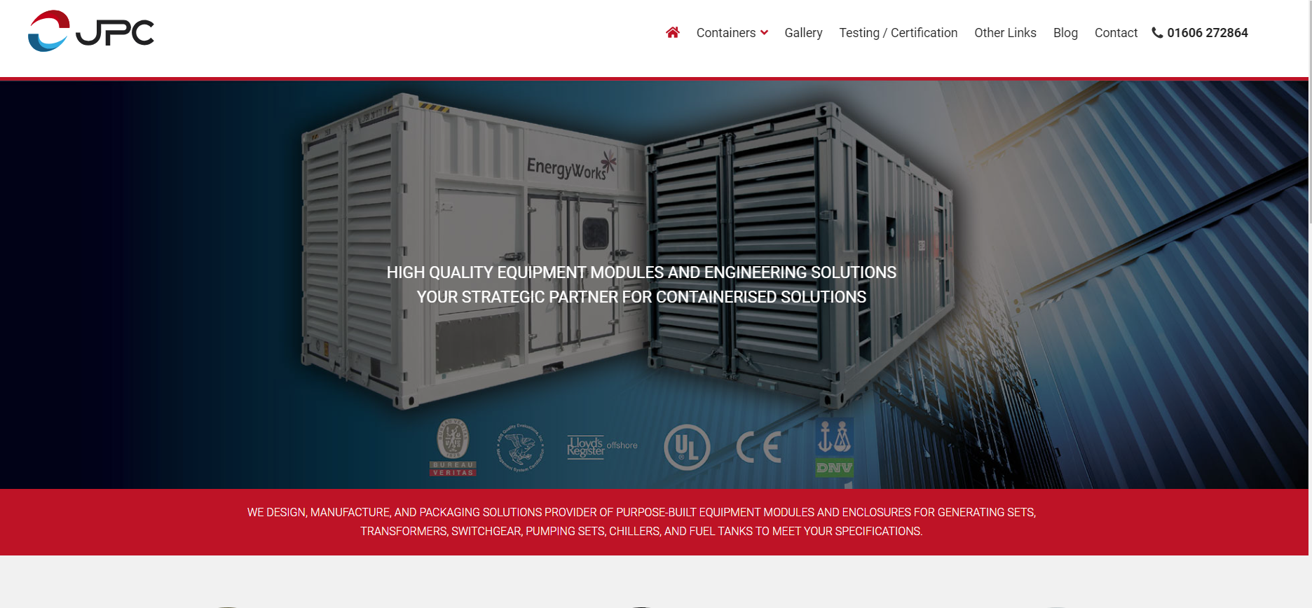 JP Containers International Limited Website