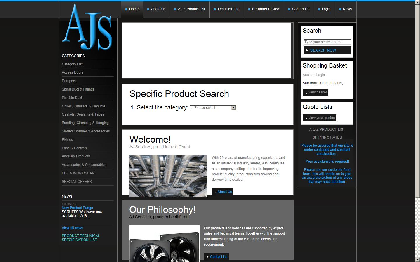 AJS (Midlands) Ltd t/a AJ Services  Website