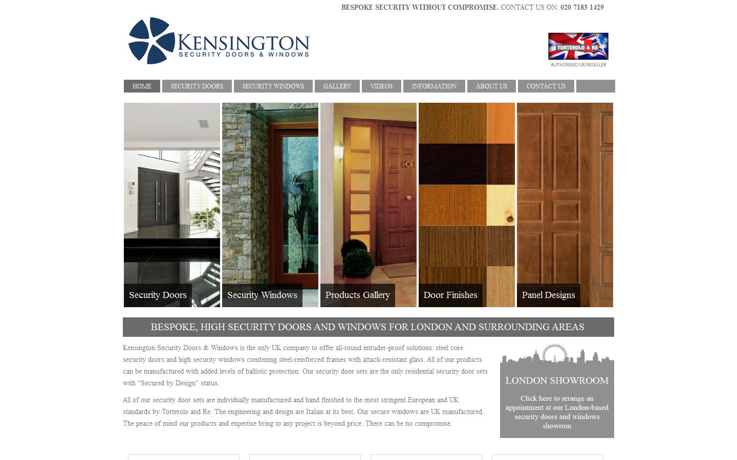 Kensington Security Doors & Windows Website