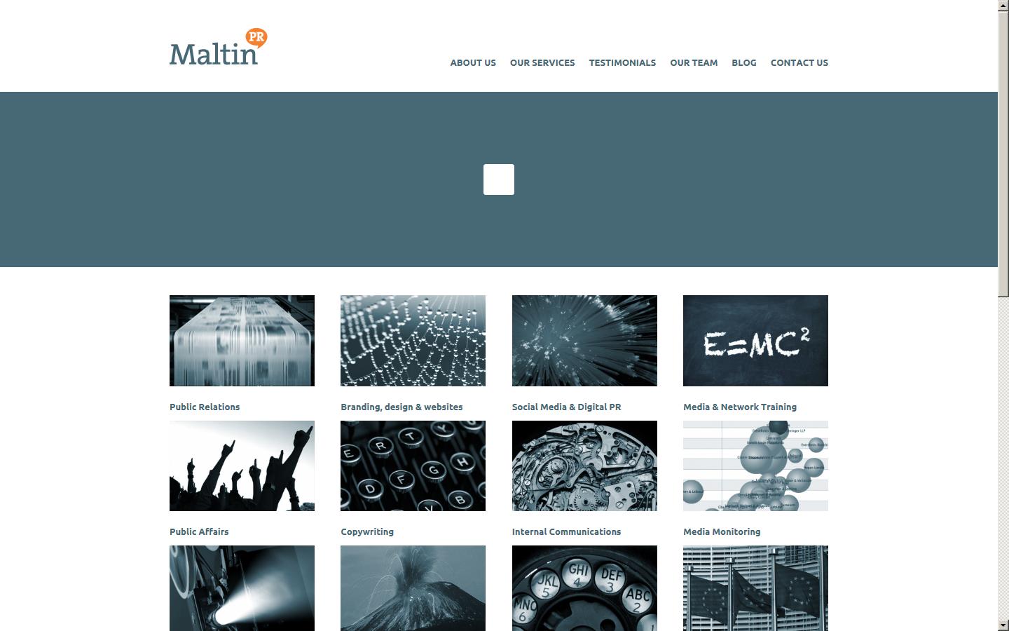 Maltin PR Ltd Website