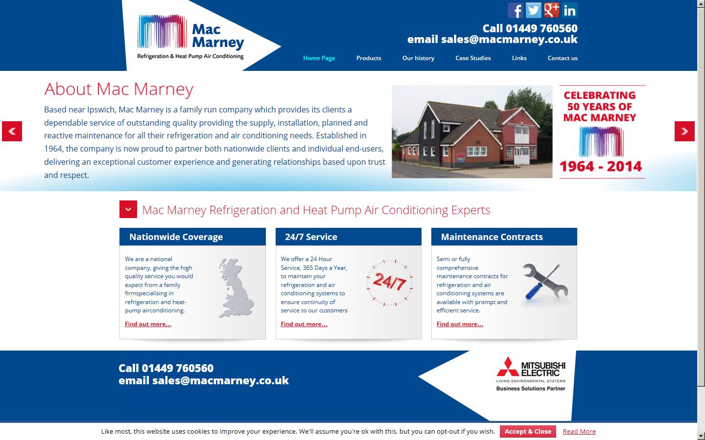 Mac Marney Refrigeration & Air Conditioning Ltd - Ipswich Website