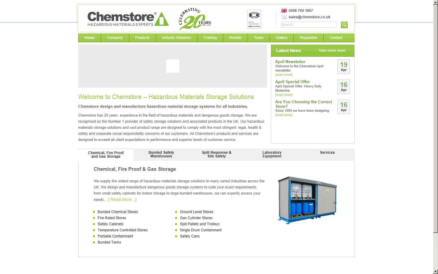 Chemstore  Website