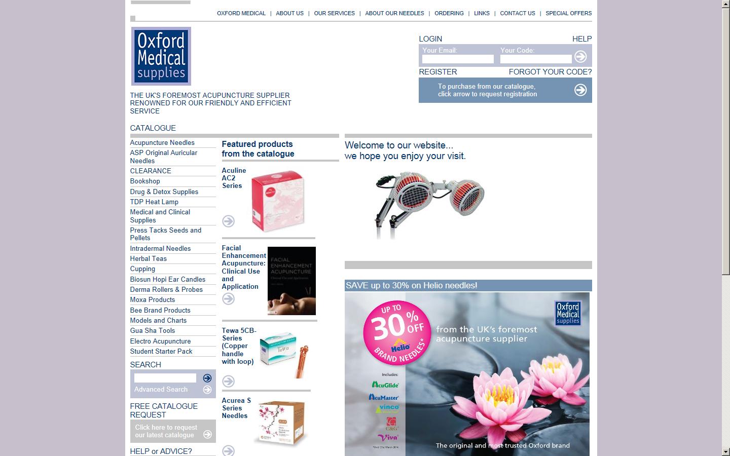 Oxford Medical Supplies Website