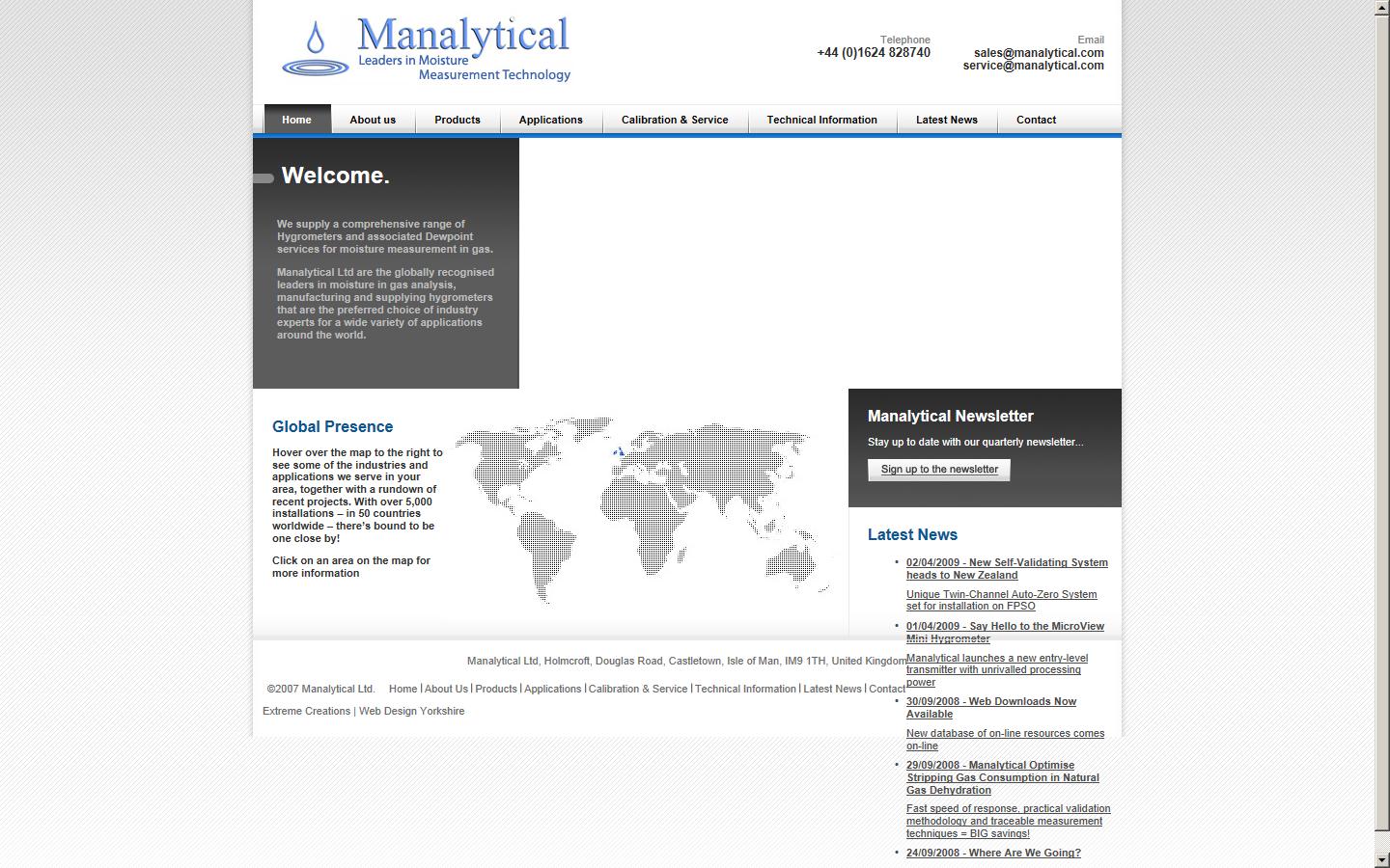 Manalytical Ltd Website