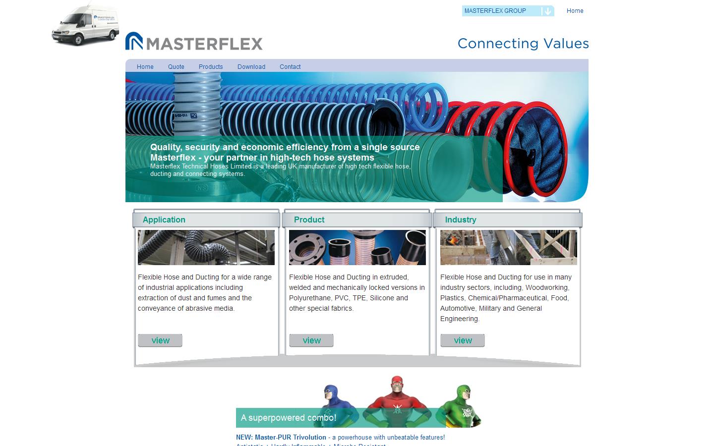 Masterflex Technical Hoses Ltd Website