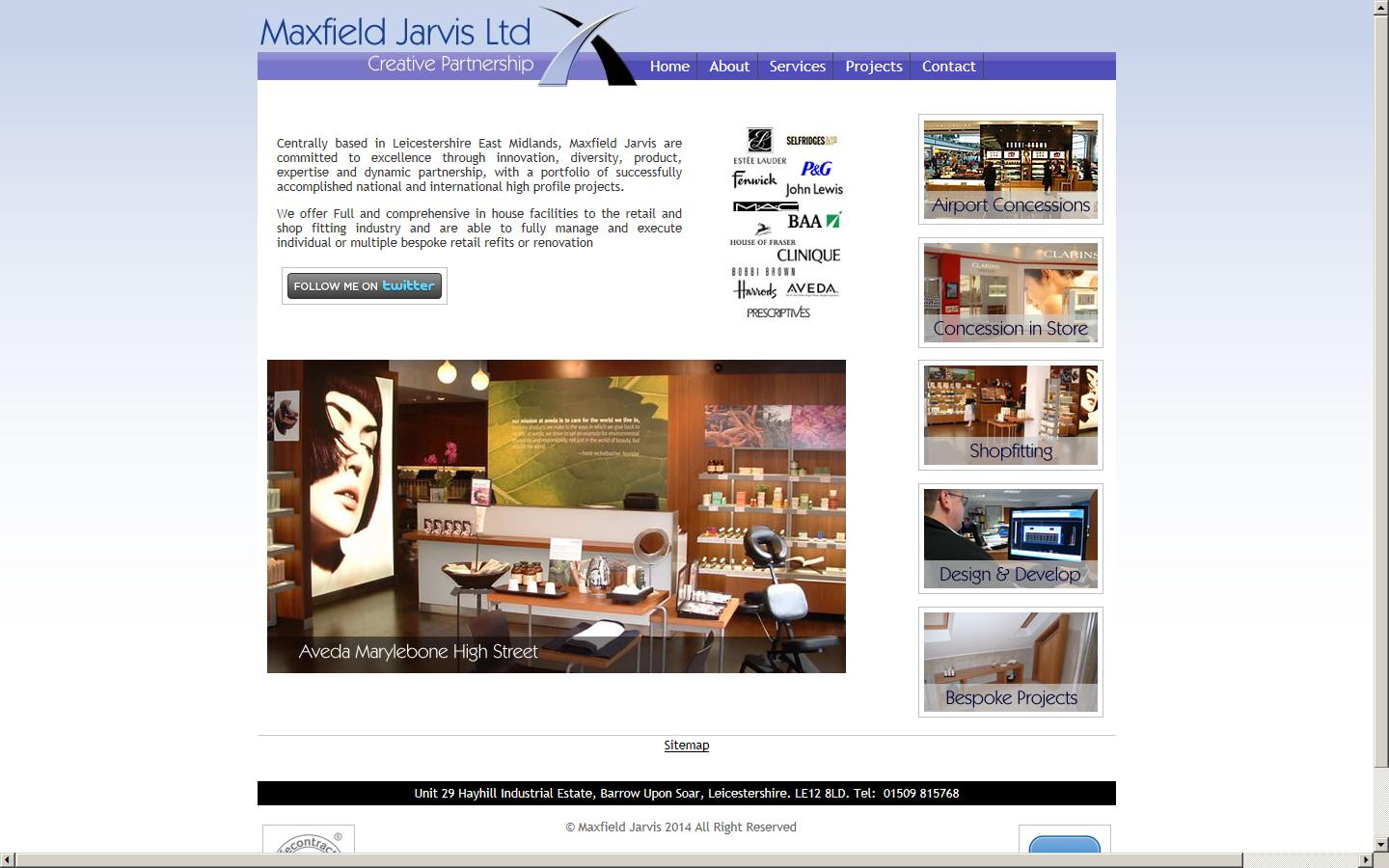 Maxfield & Jarvis Ltd - Leicester Website