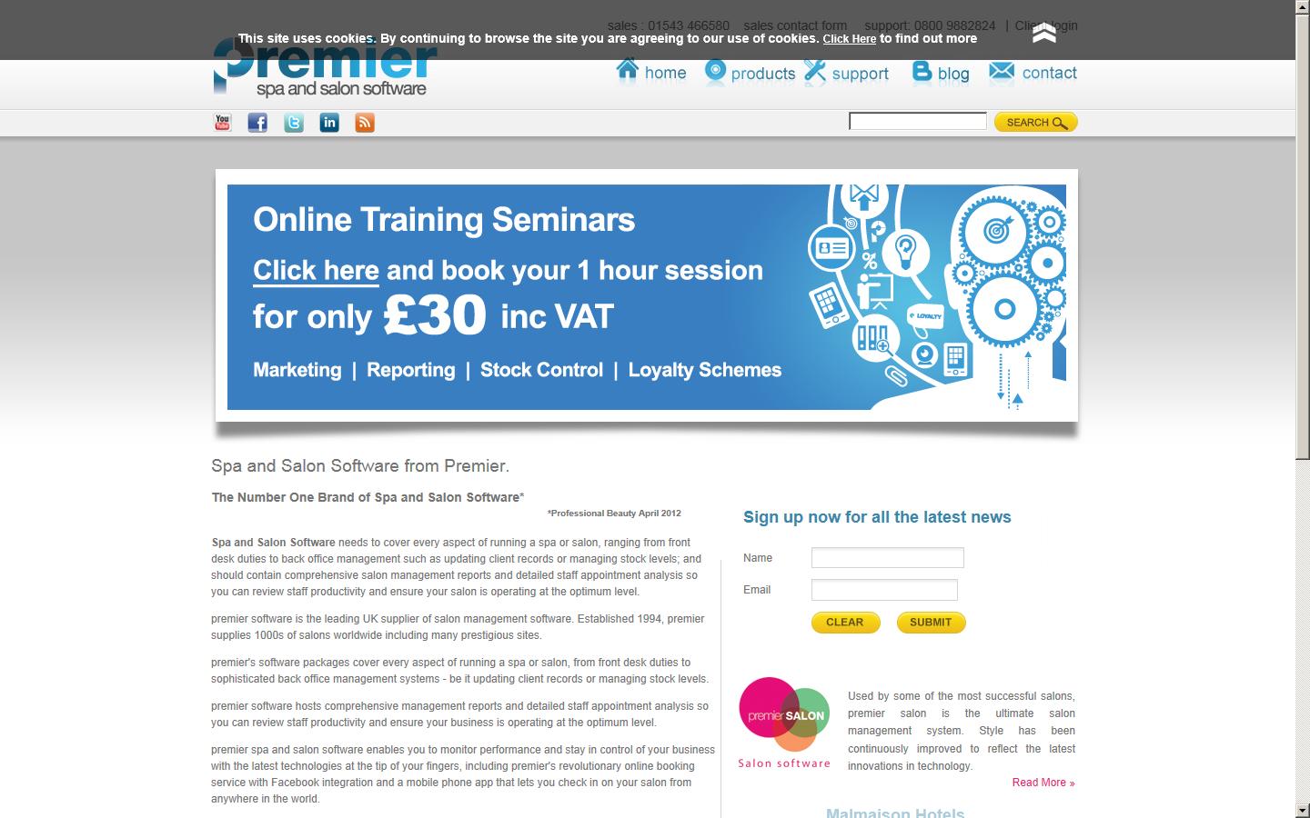 Premier Software Ltd Website