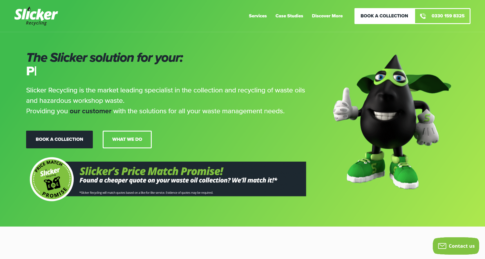 Slicker Recycling Ltd Website