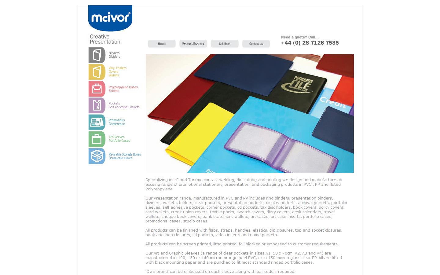 McIvor Plastics Ltd Website