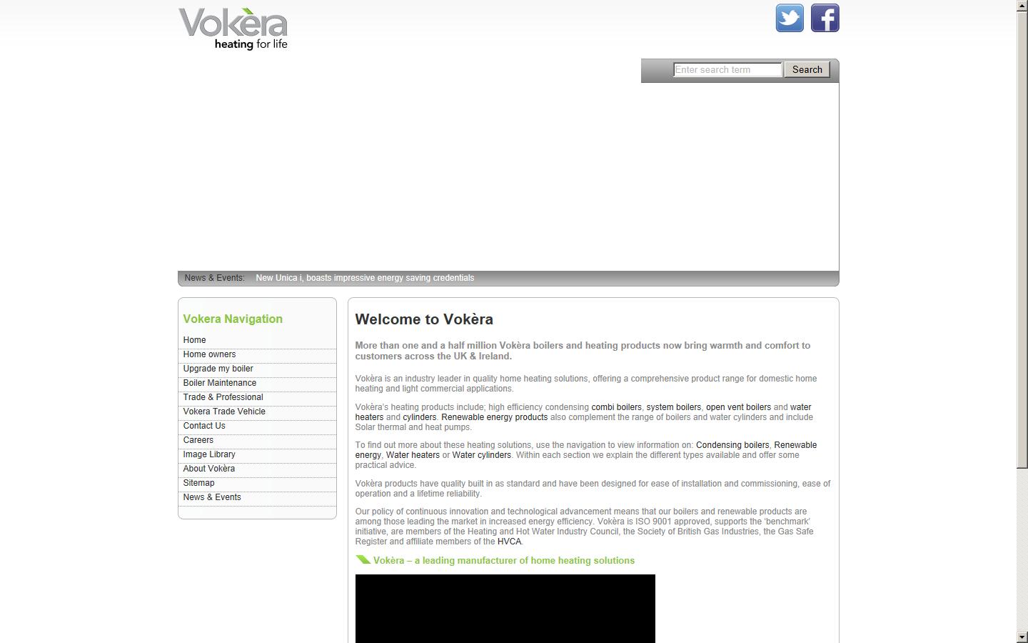 Vokèra Ltd (part of Reillo Group) Website