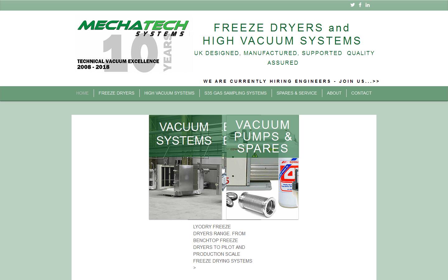 MechaTech Systems Ltd Website