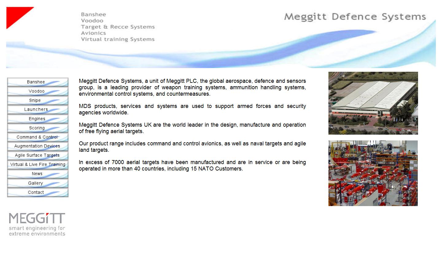 Meggitt Defence Systems Ltd Website