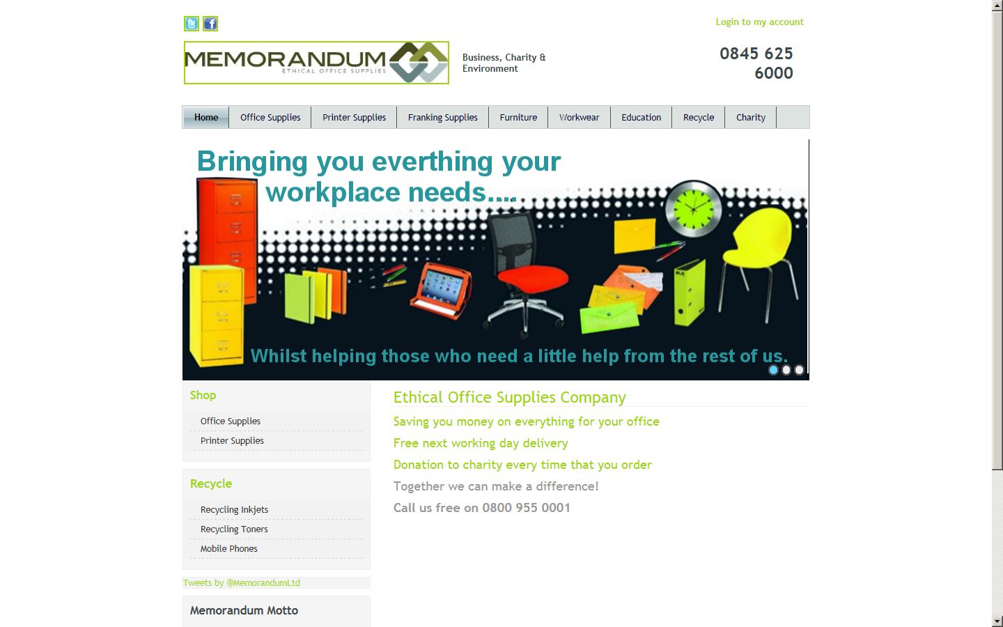 Memorandum Ltd Website