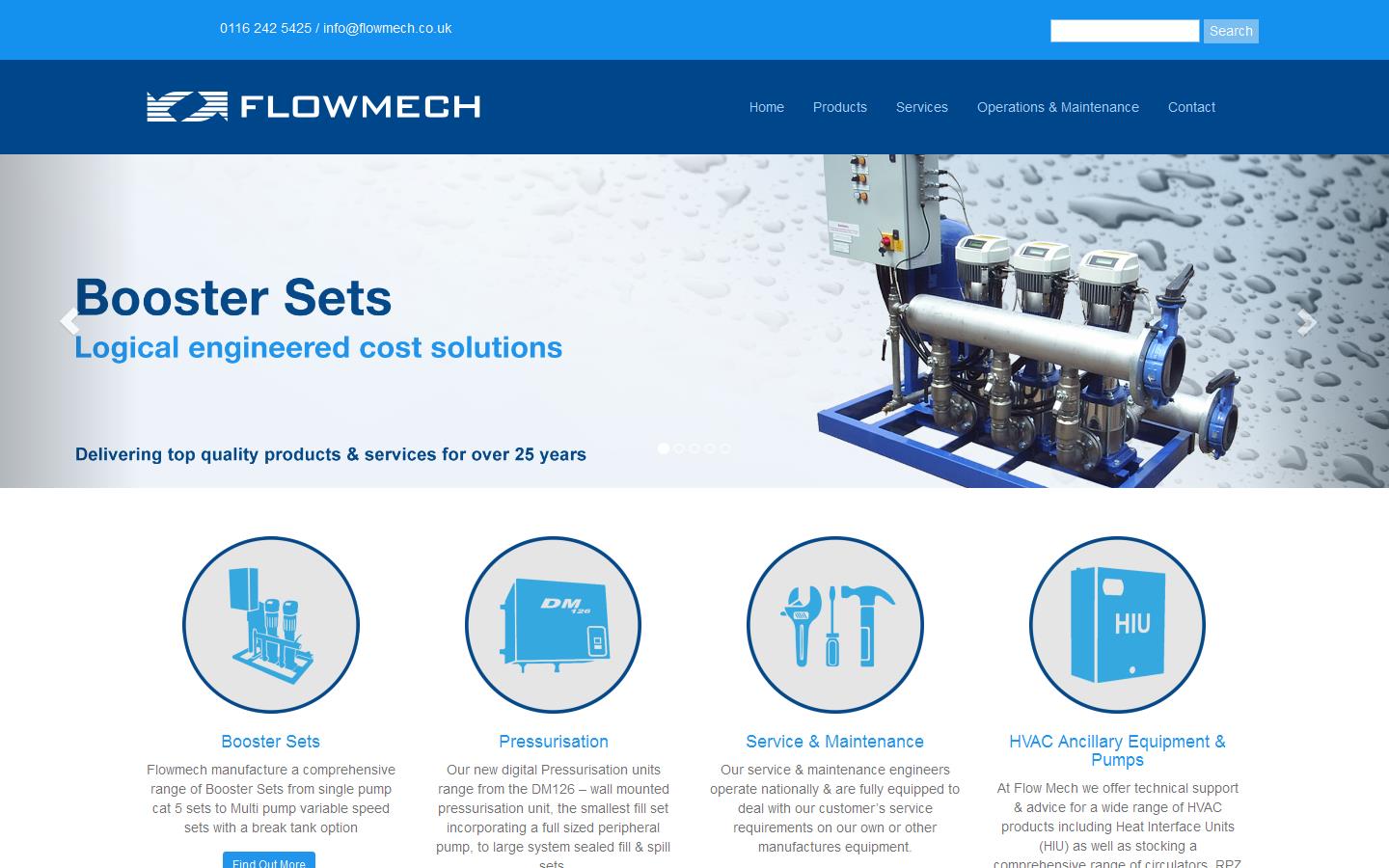 Flow Mech Products Ltd Website