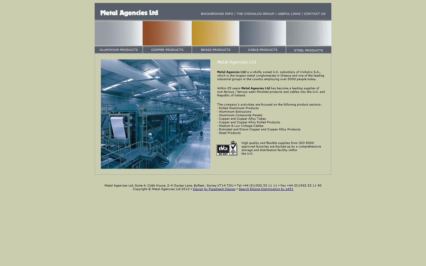 Metal Agencies Ltd Website