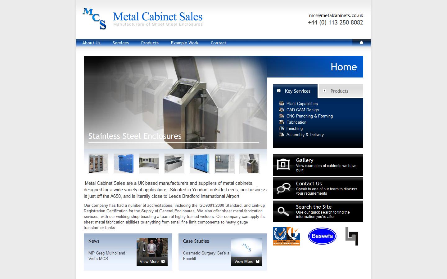 Metal Cabinet Sales Ltd  Website