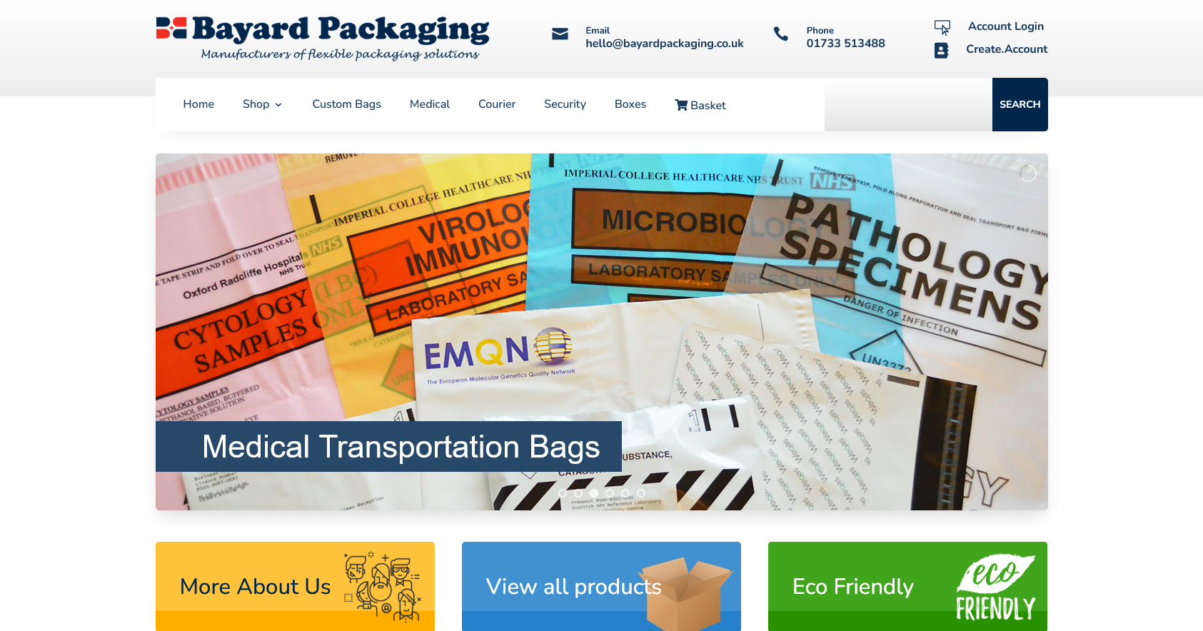 Bayard Packaging Ltd Website