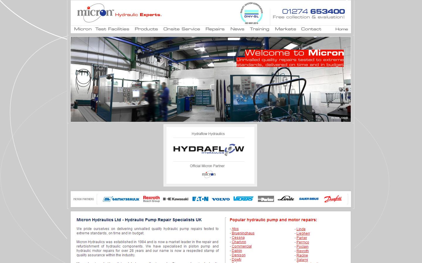 Micron Hydraulics Limited Website