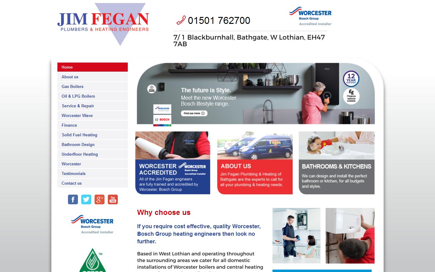 Fegan Plumbing and Heating Website